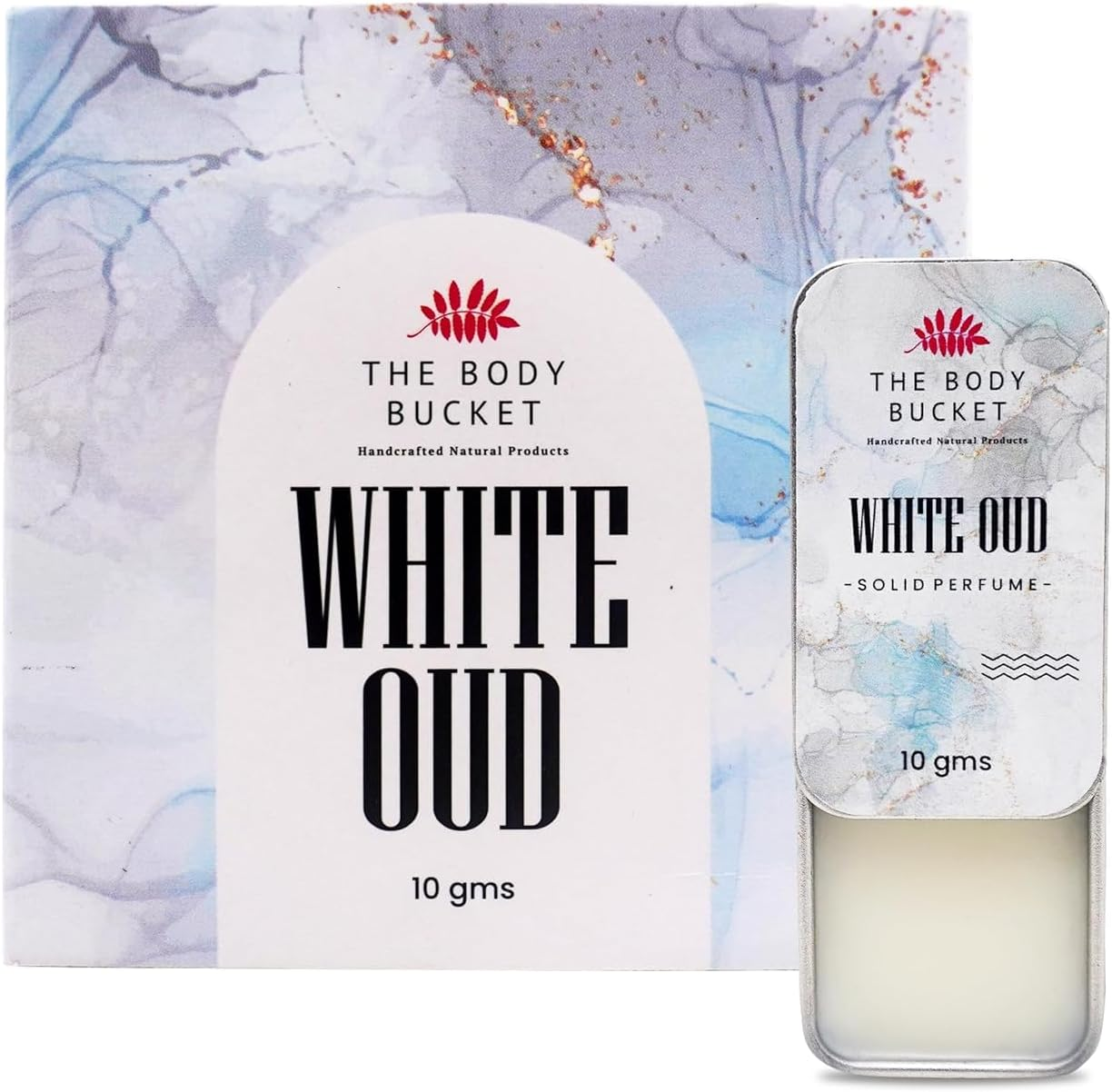 MANTRAMART Ocean Mist & White Oud Solid Perfume Duo (10G X 2) | Alcohol-Free Fragrance Balm | Compact, Easy-To-Apply Scent | Unisex Gift Set image number 1