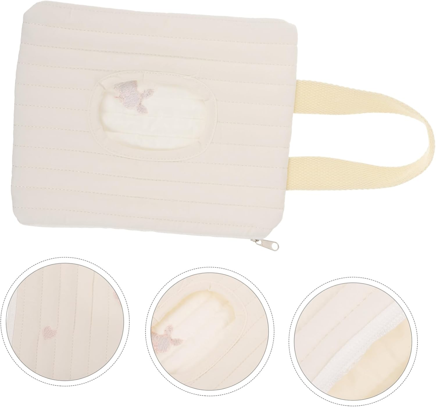 Wet Wipes Container Portable Tissue Pouch for Car Reusable Wipe Pouch Case image number 2