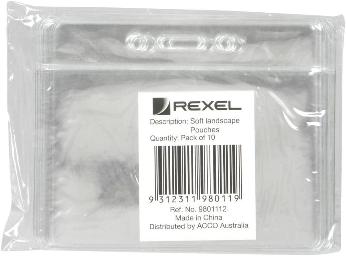 Rexel 9801112 ID Pouch Soft Landscape 94X78MM,10PK image number 2