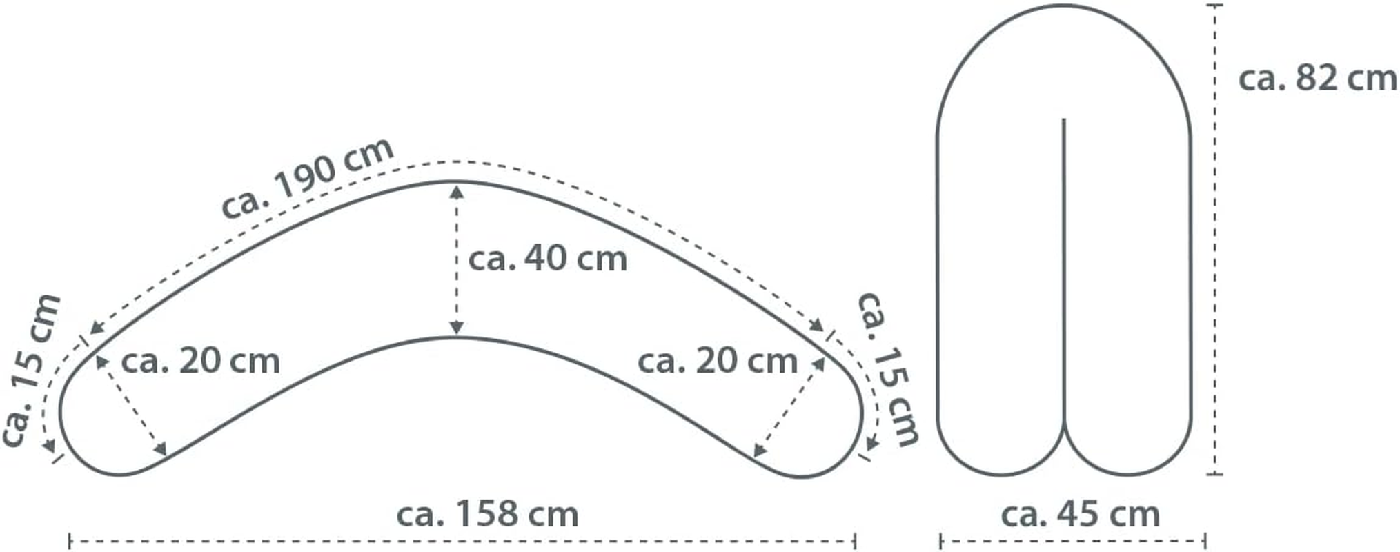 Theraline the Original Maternity and Nursing Pillow, Cream Fine Knit - Misty Blue Fine Knit image number 2