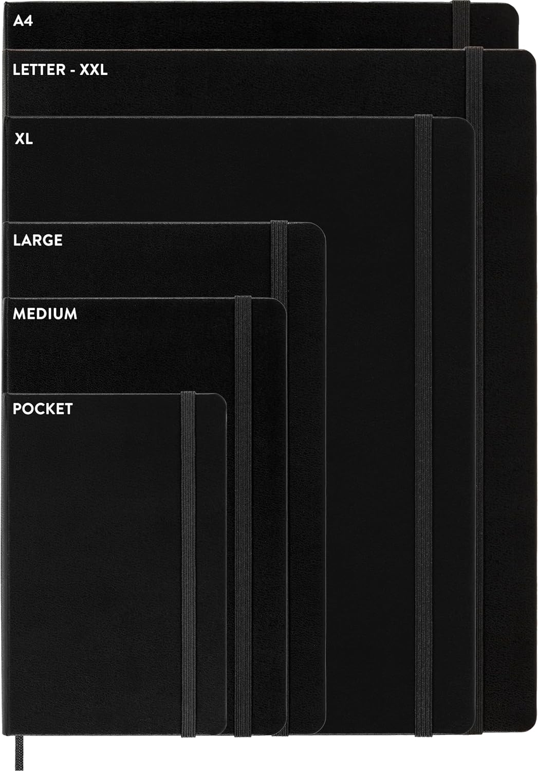 Moleskine - Classic Hard Cover Notebook Expanded - Grid - Large - Black image number 5