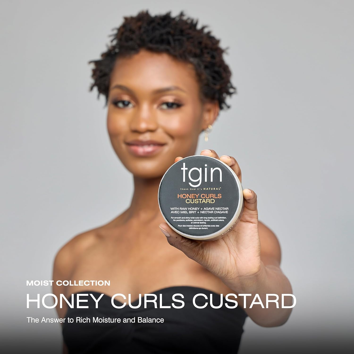 Thank God It'S Natural Honey Curls Custard - 12 Oz - for Natural, Dry, Curly, Damaged Hair image number 5