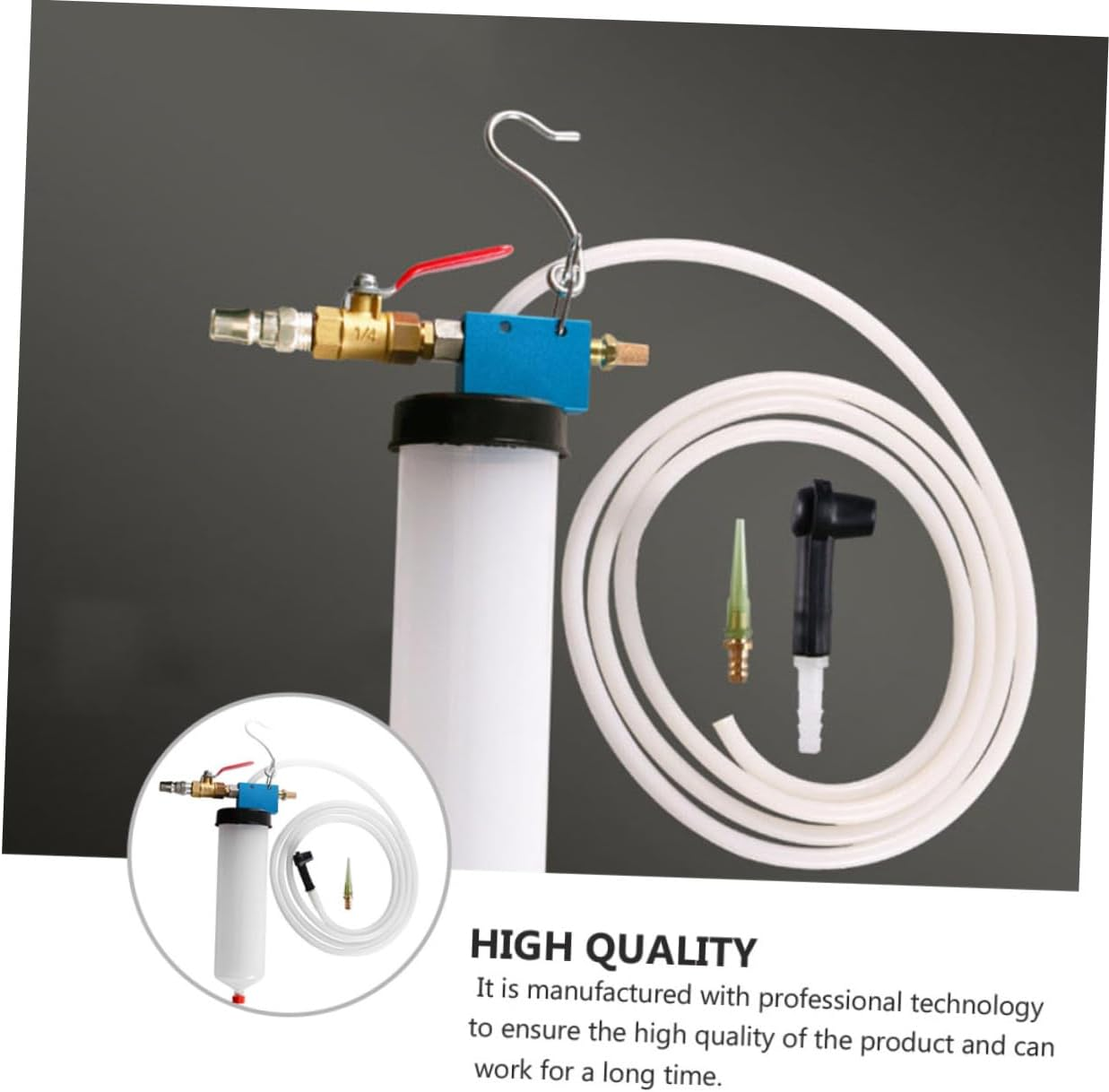 Alipis Brake Fluid Exchange Tool Clutch Oil Bleeder for Car Pneumatic Hydraulic System Efficient Air-Driven Brake Oil Replacement Tool Suitable for Automotive Maintenance and Repair