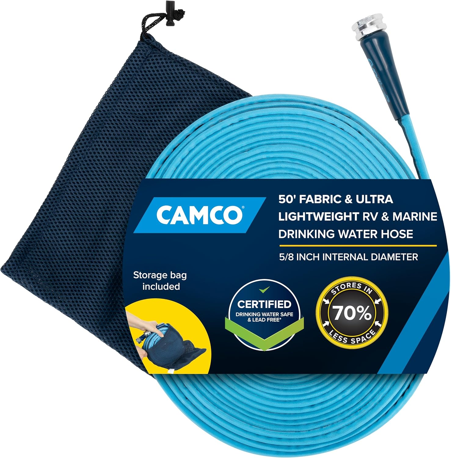 Camco 22579: Evoflex2-50' Drinking Water Hose, Fabric Reinforced image number 1