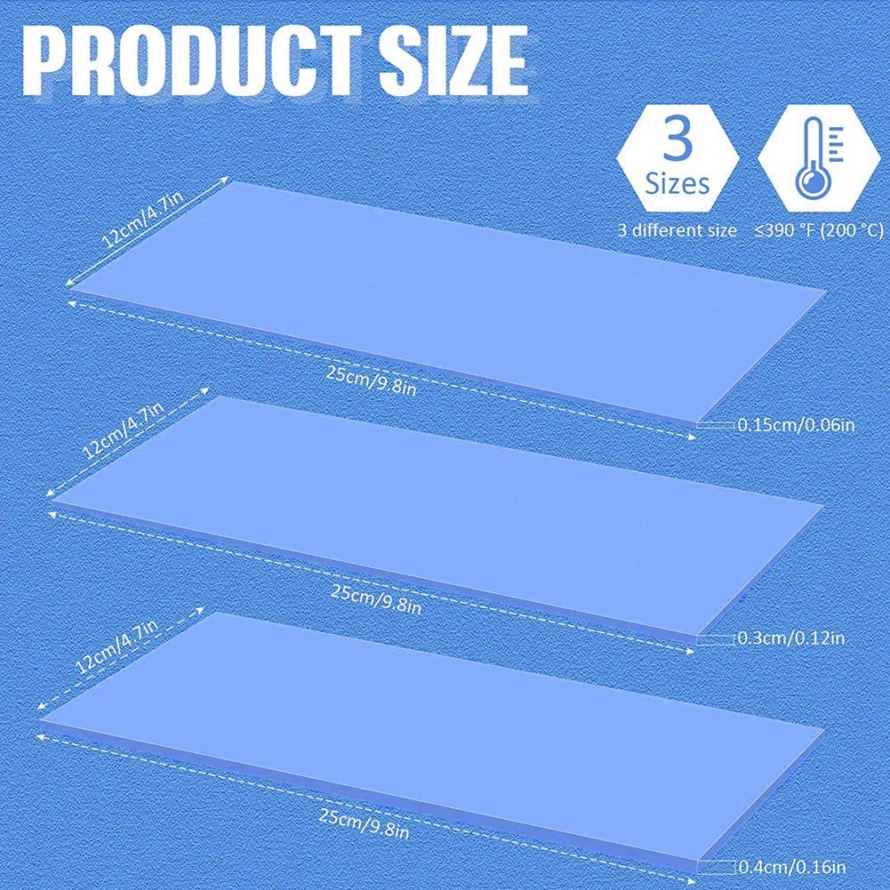 Oidnvay 3 Pcs Sublimation Tumbler Wrap Silicone Sheets with Mug Press Bundle Accessories and Mug Press Sublimation Machine image number 1