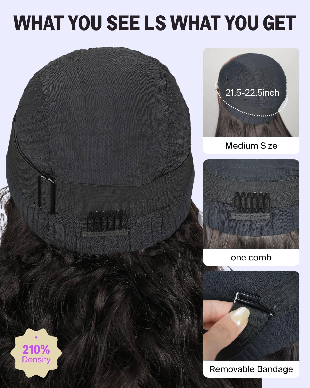 MEGALOOK 210% Density Glueless Wigs Human Hair HD Pre Cut 5X6 Lace Front Wigs Ready to Go Glueless Wig Body Wave Human Hair Wig Real Pre Plucked Bleached Tiny Knots 30 Inch