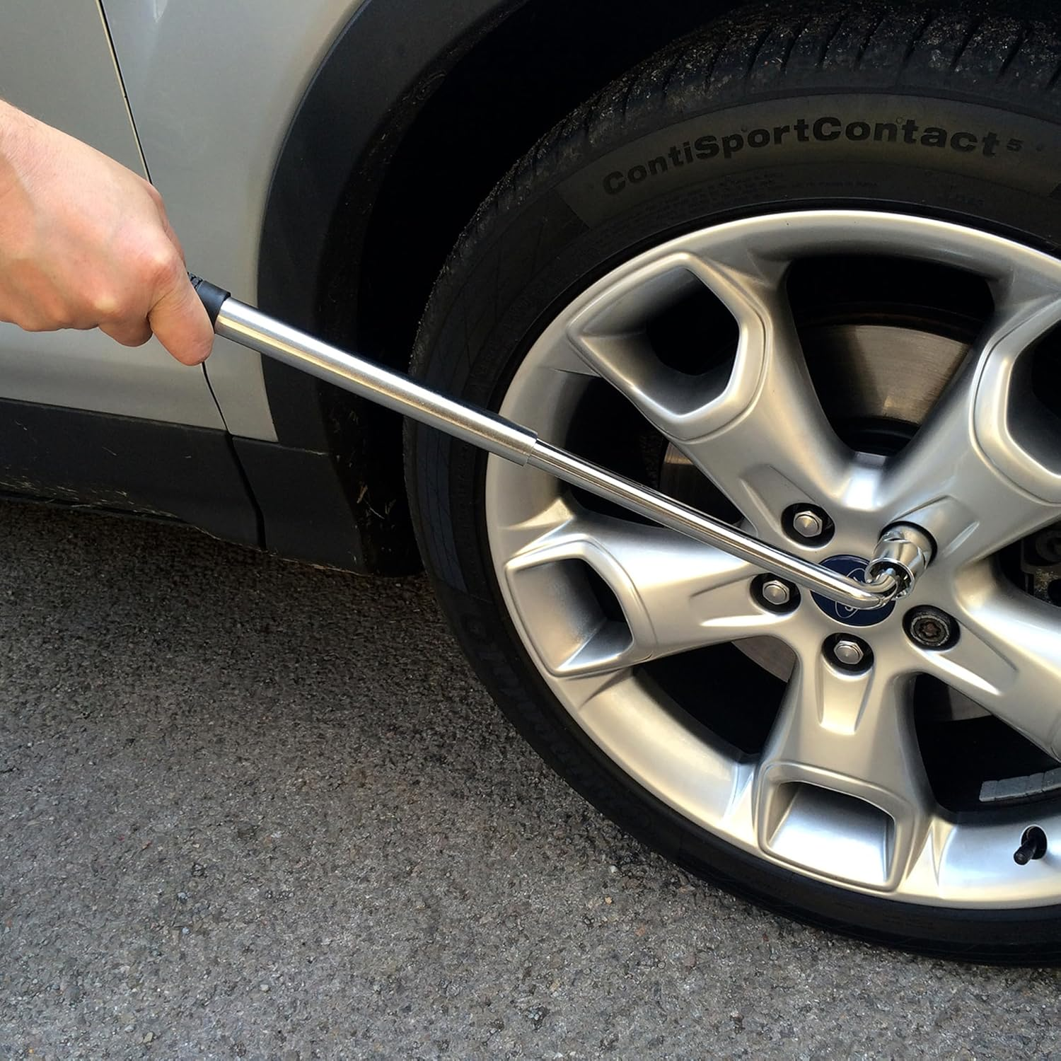 Sakura SS5324 Car Wheel Brace/Wrench - Extendable Handle - Socket Sizes 17 Mm, 19 Mm, 21 Mm, 23 Mm - FITS All Standard Vehicles image number 3