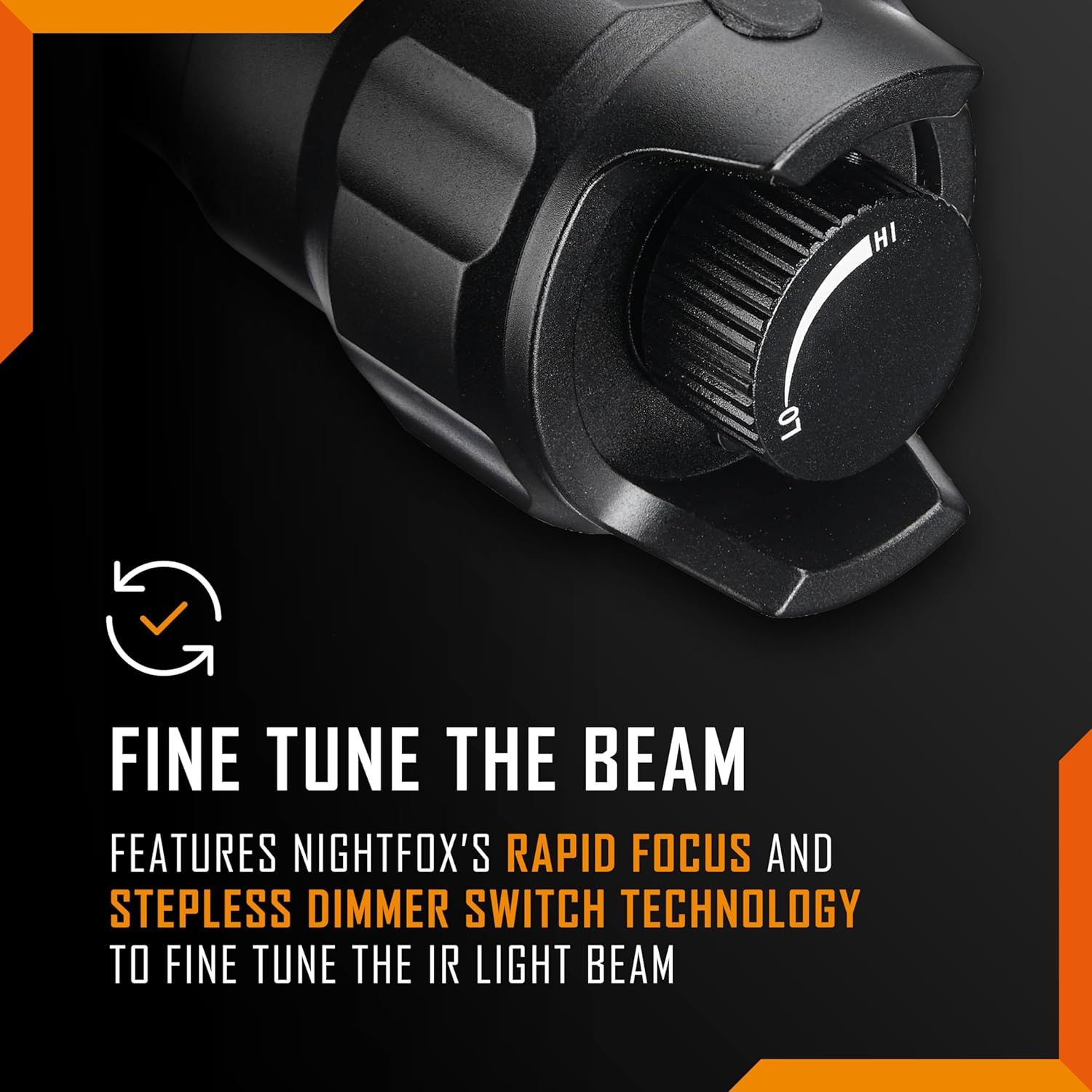 Nightfox Infrared LED Torch XB5 Pro, 850Nm Wavelength Flashlight, Invisible Light for Use with Night Vision Devices Only, Usb-Rechargeable Battery Included, Adjustable Focus, Dimmable image number 5