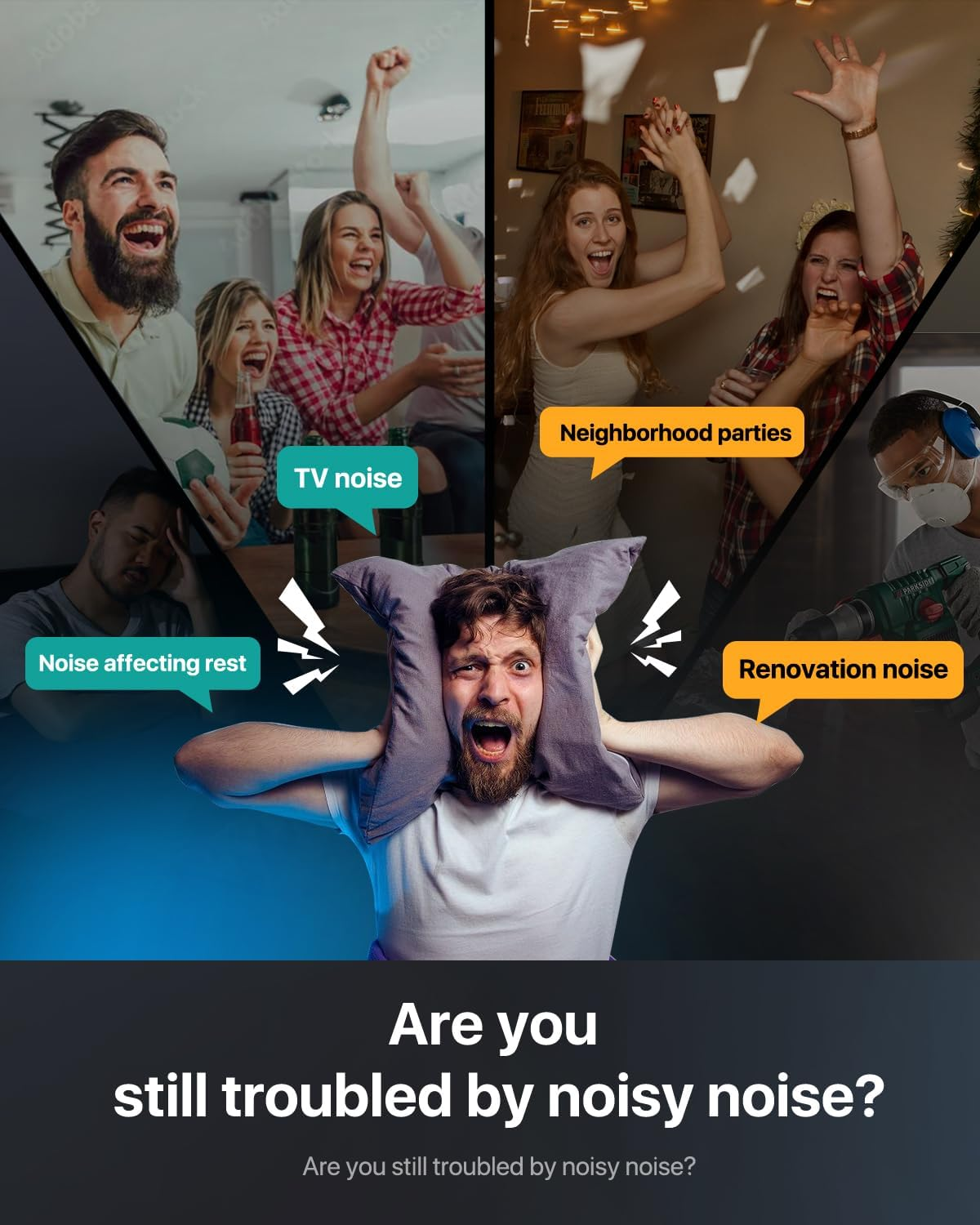 Acoustic Panels 24 Pack Square Soundproof Wall Panels Self-Adhesive, Acoustic Foam Panels High Density Sound Proof Foam Panels for Home Office, Reccording Studio, Ceiling 12" X 12" X 0.4" White image number 3