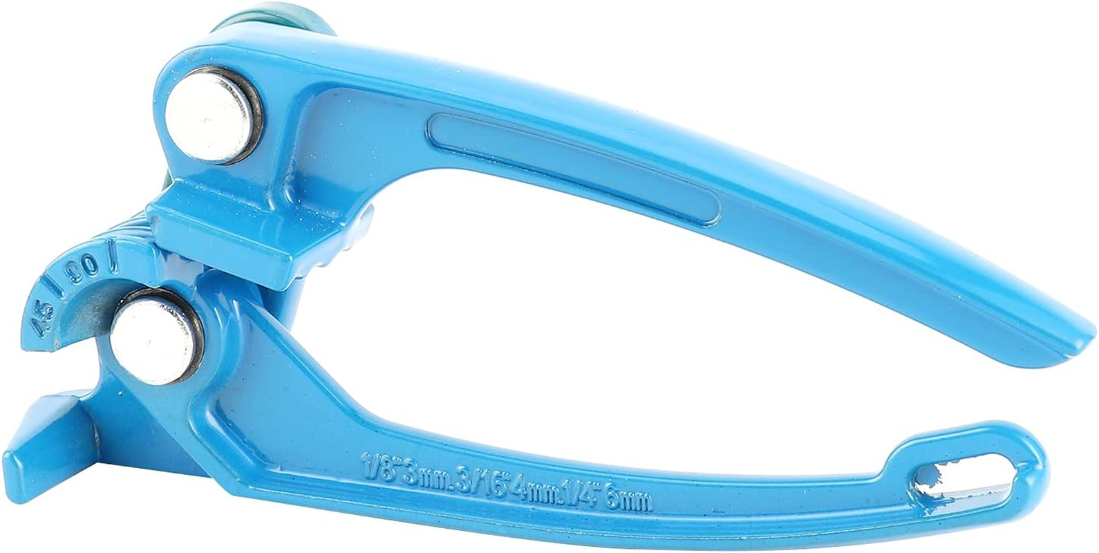Aluminium Alloy Tube Bender, Handheld Pipe Bending Tool for 3Mm/4Mm/6Mm Tubes, Pipe Bender for Copper & Aluminum Pipes (Blue)