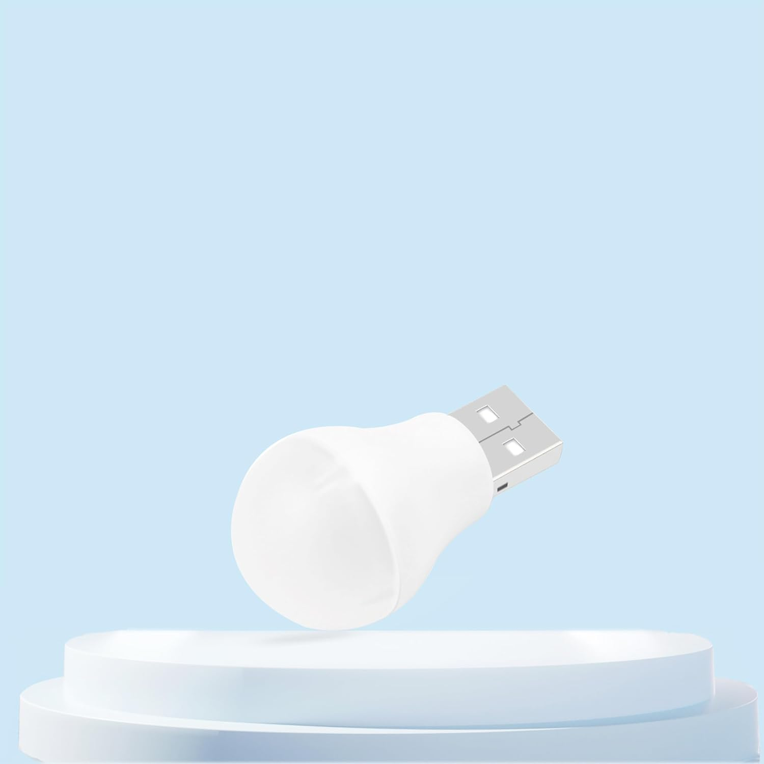 Vagocom 6Pack USB Plug in Night Lights, Mini LED Portable Nightlights for Hallway, Bedroom, Bathroom, Travel (Warm White Light) image number 4