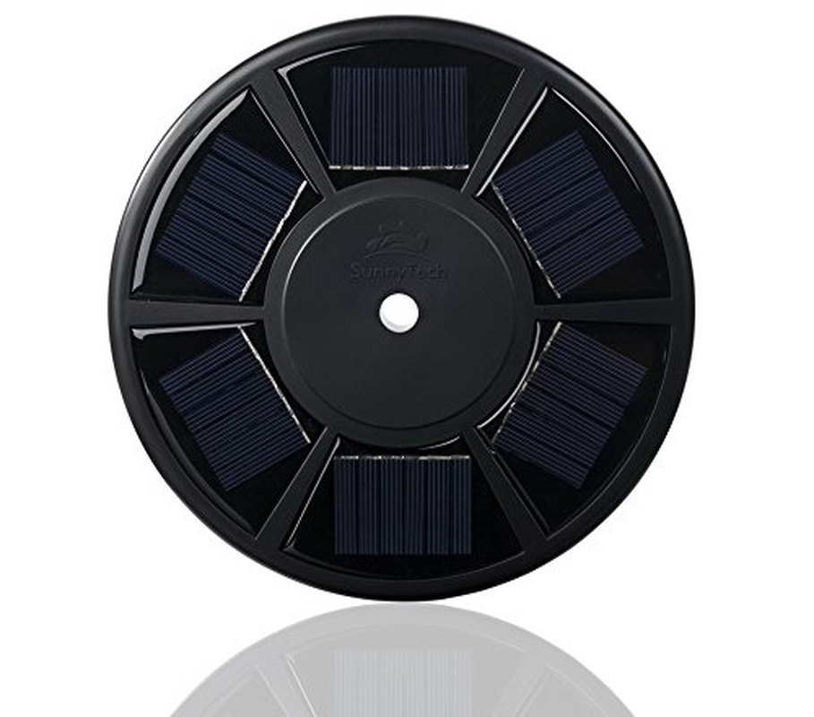 Sunnytech 2Nd Generation Solar Flag Pole with 20LED Light, Brightest and Most Powerful, Stable and Long-Lasting, LED Downlight for 15 to 25 Ft In-Ground Flag Poles, Automatic, Black image number 3