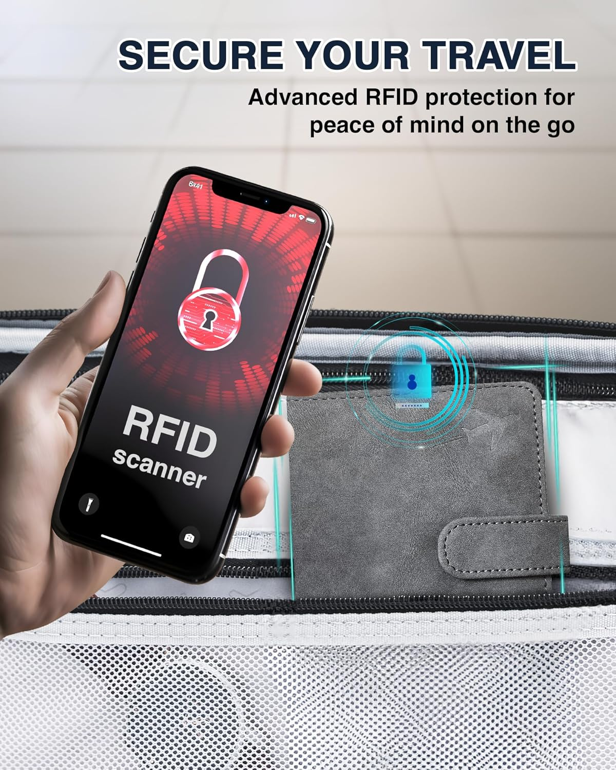 Boxiki Travel PU Leather Passport Holder Travel Wallet &ndash; Passport Cover for Passport & Credit Cards with Ultra-Compact Design for Secure Traveling &ndash; Ideal for Men and Women image number 3