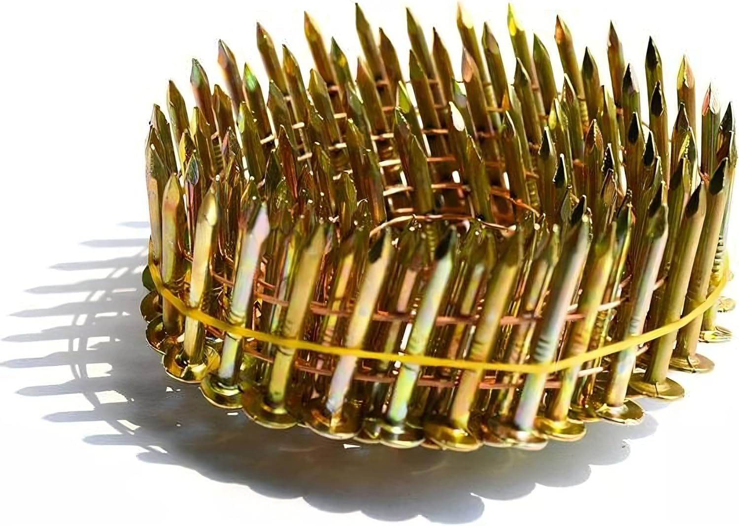 Coil Roofing Nails 1-1/4" X 0.120 Electro Galvanized, 15 Degree - 720Pcs (120Pcs per Coil, 6Coils per Box) - DHCRN-114.120-720 image number 5