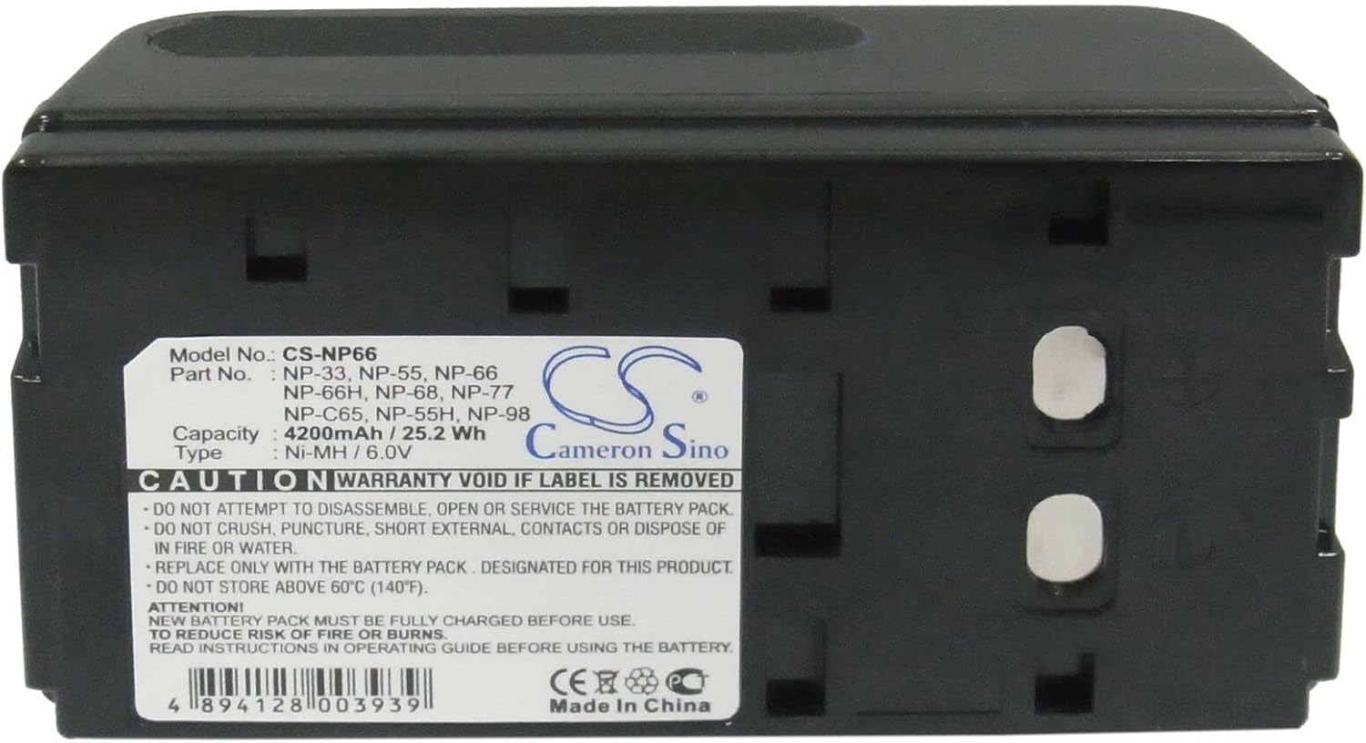 TAVICE Compatible Battery for NP-33 NP-55 NP-66 NP-66H NP-68 NP-77 NP-78 NP-80D NP-98 NP-98D image number 3