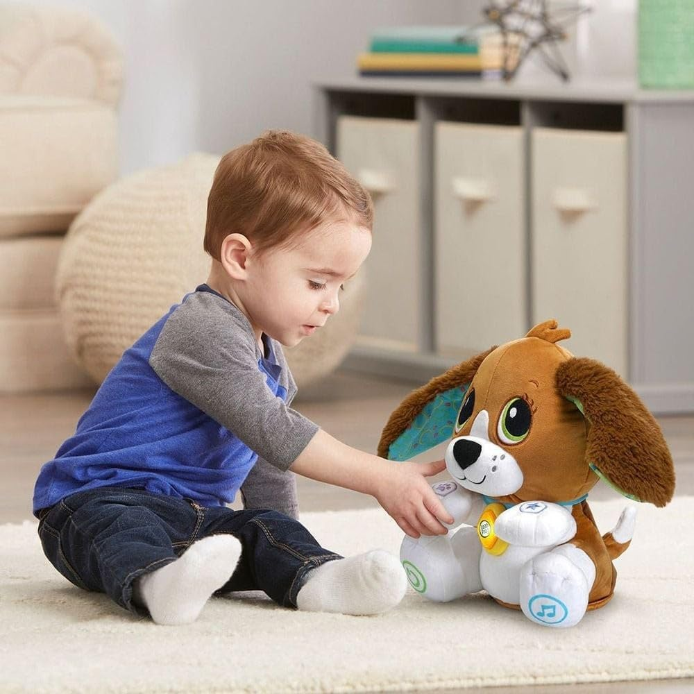 Leapfrog Speak and Learn Puppy - Interactive Educational Soft Plush Dog, Encourages Conversations - 610103 - Multicoloured image number 1