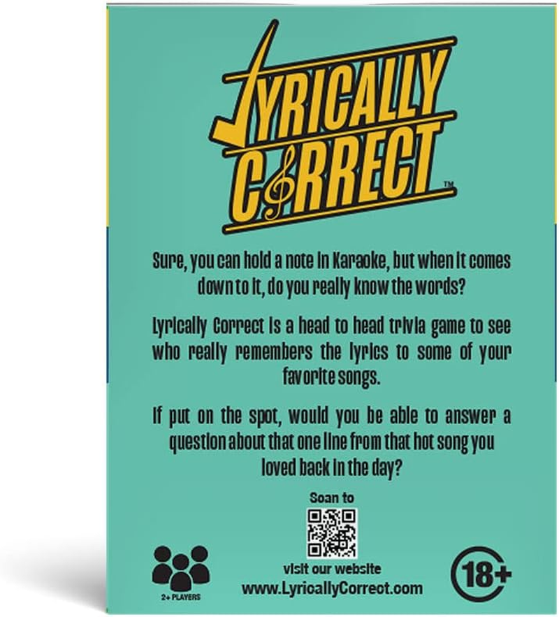 Lyrically Correct 90'S Expansion Pack Music Trivia Card Game| Multi-Generational Family Gatherings, Adult Game Night and Fun Trivia image number 5