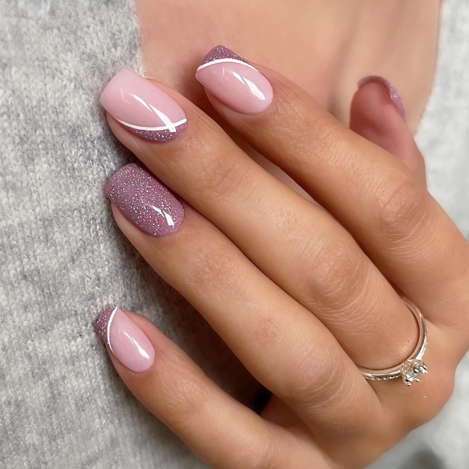 Semilac Duopack UV Nail Polish 582 Natural Rose 7 Ml & Nail Oil Strawberry Vanilla 7 Ml image number 5