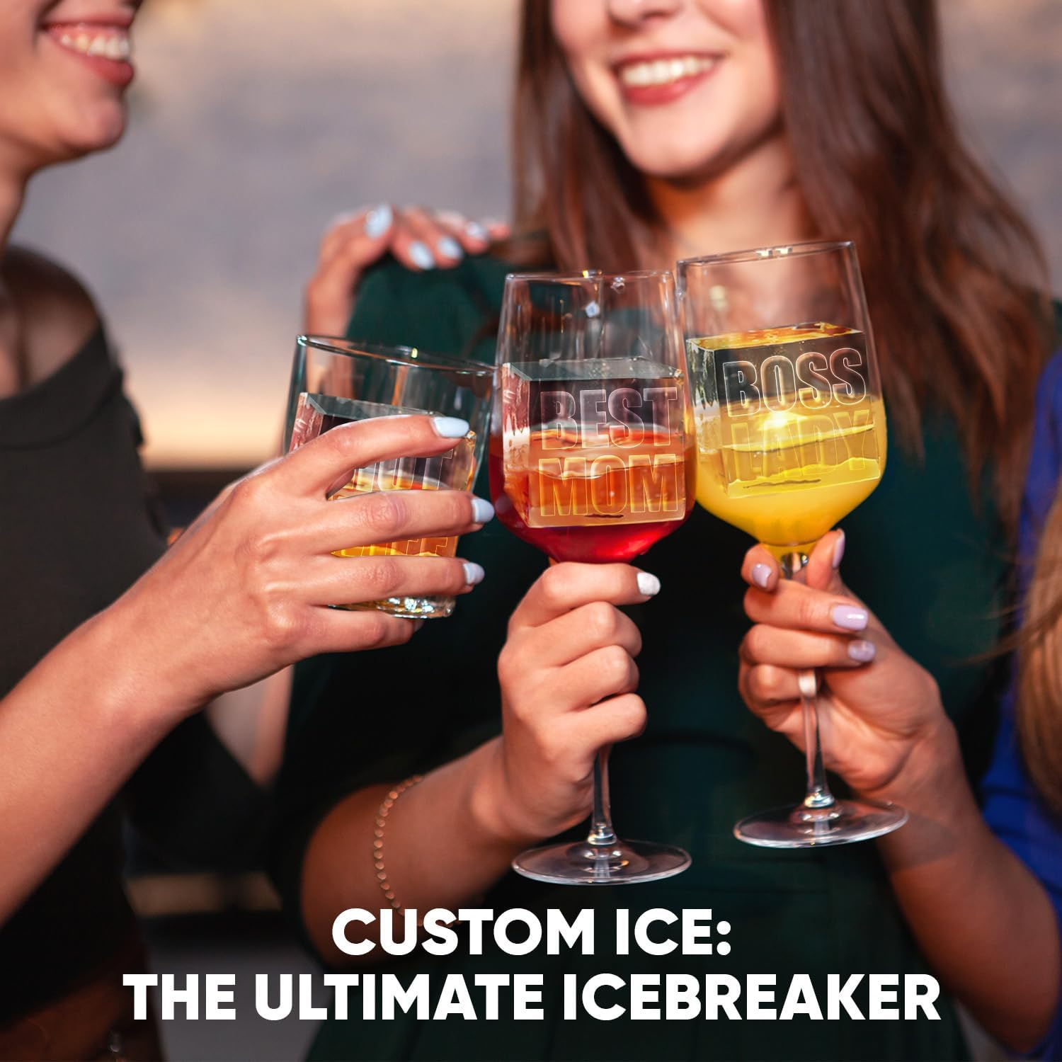 Premium Berlinzo Clear Ice Cube Maker - Whiskey Ice Ball Mold Large 2 Inch - Crystal Ice Maker Sphere with Storage Bag for Ball Ice image number 3