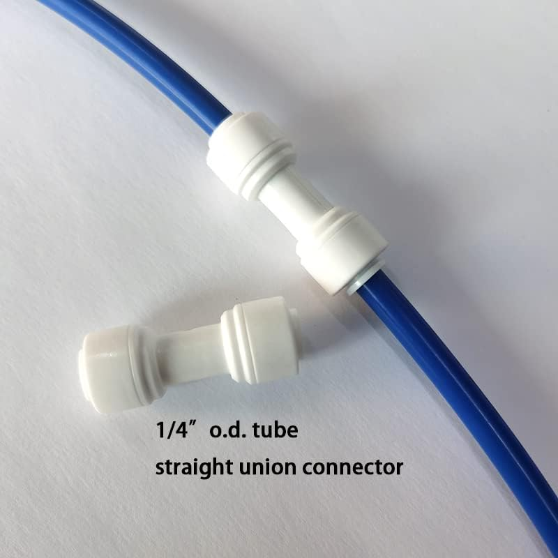 Malida Water Purifier Quick Connector,Ro Water 1/4 Tubing, RO Water Filter Fittings, 1/4 Inch Tubing Blue 10 Meters + Quick Connect 12Pcs image number 4