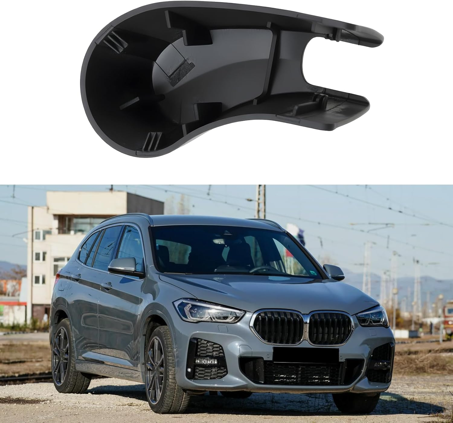 AS Axis Spindleon 2Pcs Car behind Wiper Arm Nut Cover Cap 61627366061 Compatible with BMW X1 F48 2016-2022