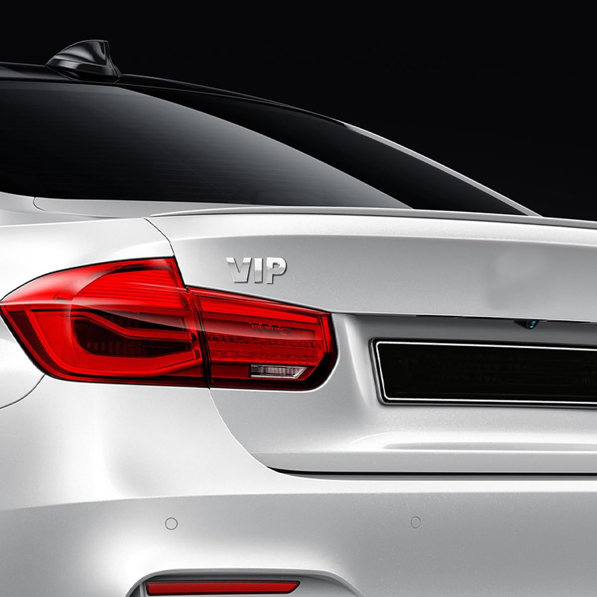 HZEL Car Letters Emblem, 40PCS 3D Number Symbol Vehicle Badge Decal, Weatherproof Adhesive Logo Automotive Side Rear Trunk Outdoor Wall Sticker Decor Accessories, Universal Fit