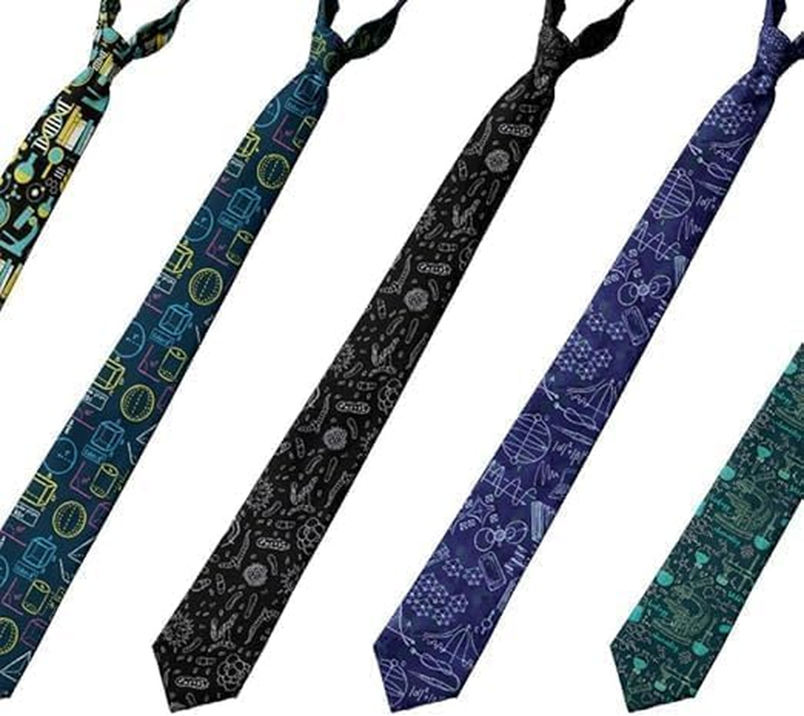 Men'S Microfiber Math Equations Mathematics Novelty Tie Necktie