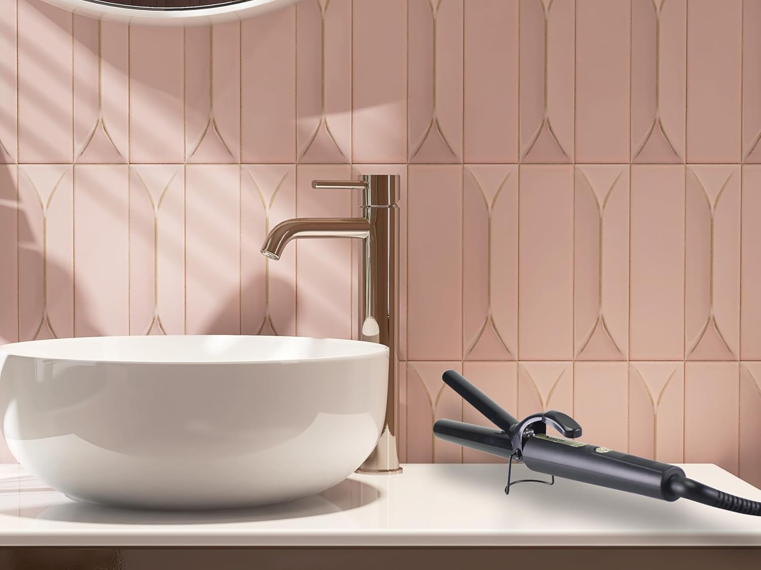 BEPER P301PIS002 25Mm Ceramic Curling Iron for Soft Curls and Perfect Waves, Fast Heat up to 190&deg;C, 360&deg; Rotating Cable, Cold Tip image number 4