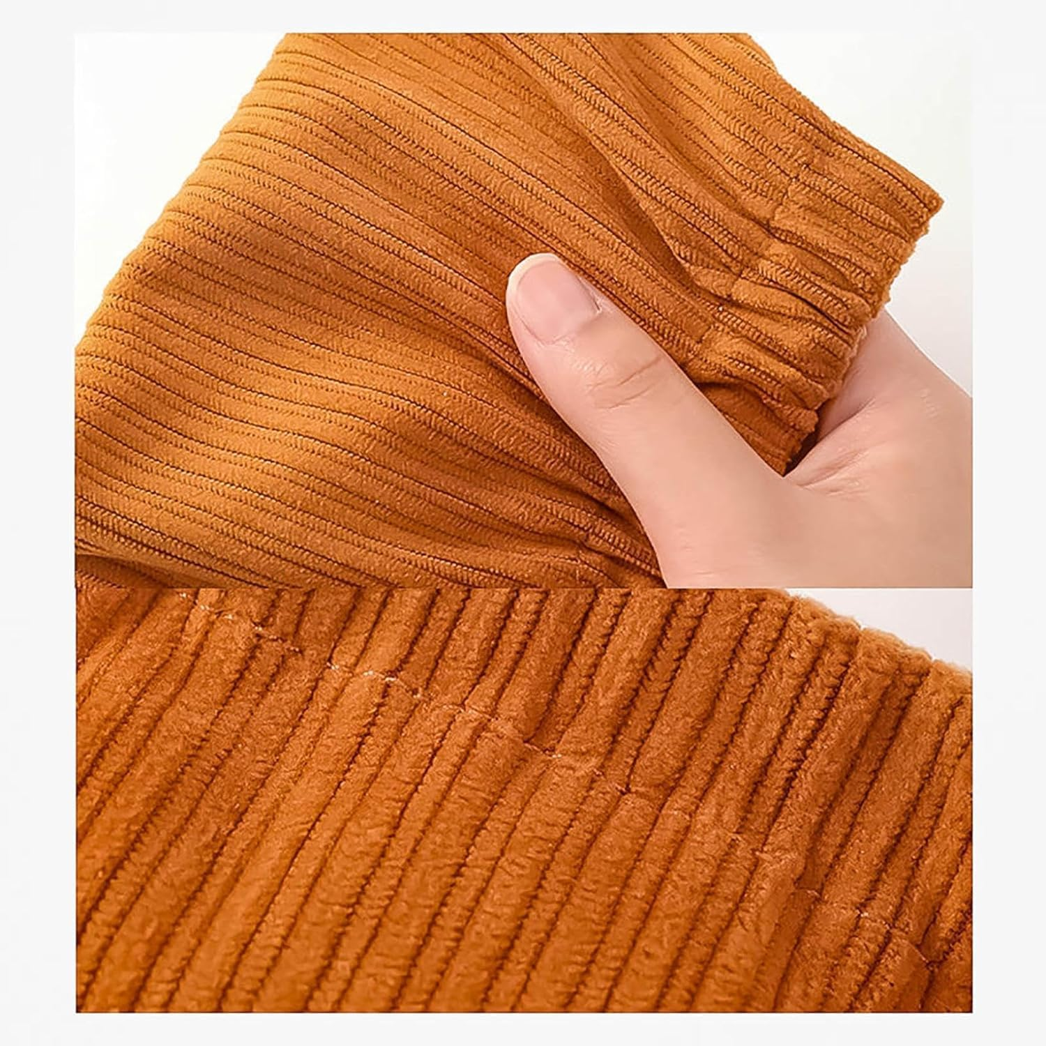 6Pcs Corduroy Elastic Storage Bag, Self-Closing Purse Organizer Pouches, Portable No Zipper Small Makeup Bag, Pocket Travel Storage Bag for Cosmetics Hair Clips Accessories, Small image number 3