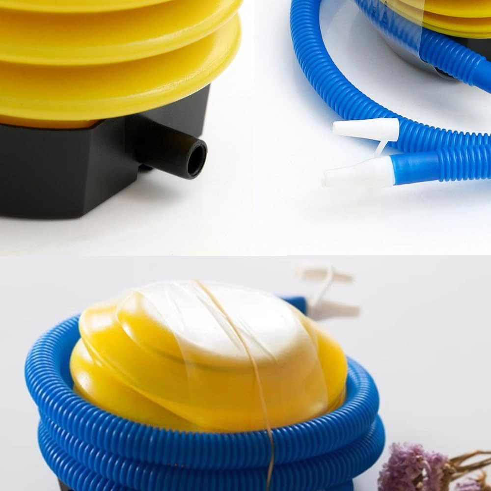 Naisfei Balloon Pump, Corrugated Tube Foot Operation Inflatable Air Pump and Hose, Sports Inflatable Air Pump Used for Balloons, Exercise Balls, Yoga Balls, Pool Floats image number 3