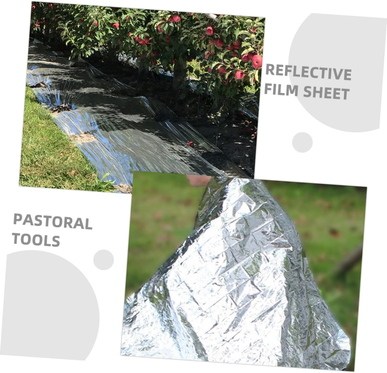 TOBBOMEY Gardening Film Tool Reflective Plant Film Emergency Thermal Blanket Greenhouse Sheet Insulation Warm Plant Growing Reflector Tear-Resistant image number 5