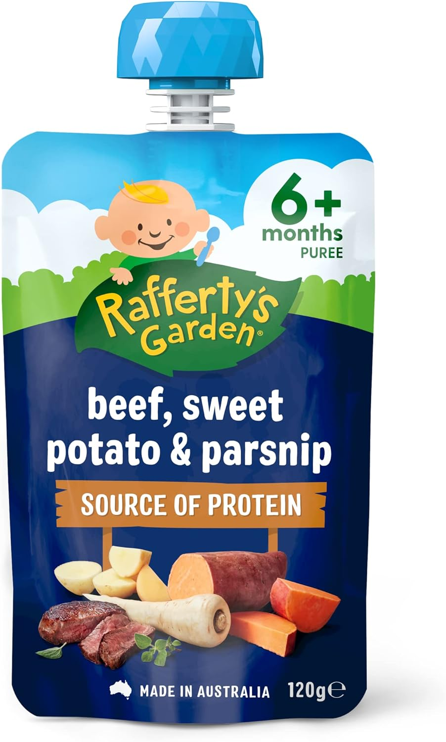 Rafferty'S Garden Beef, Sweet Potato and Parsnip Baby Food 120 G (Case of 6) image number 2