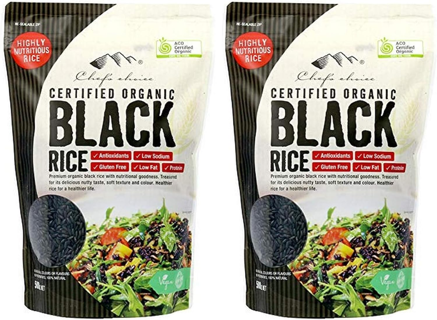 Chef'S Choice Organic Black Rice 500G image number 3
