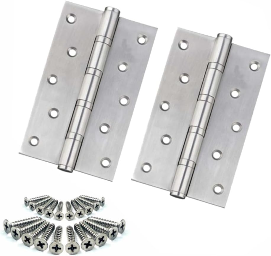 Euro Tische Folding Stainless Steel Hinges for Indoor and Outdoor Use, Piano Band Hinge for Doors, Windows and Cabinet Door, Pack of 2 (1 Pack) 125 X 73 X 2 Mm image number 6