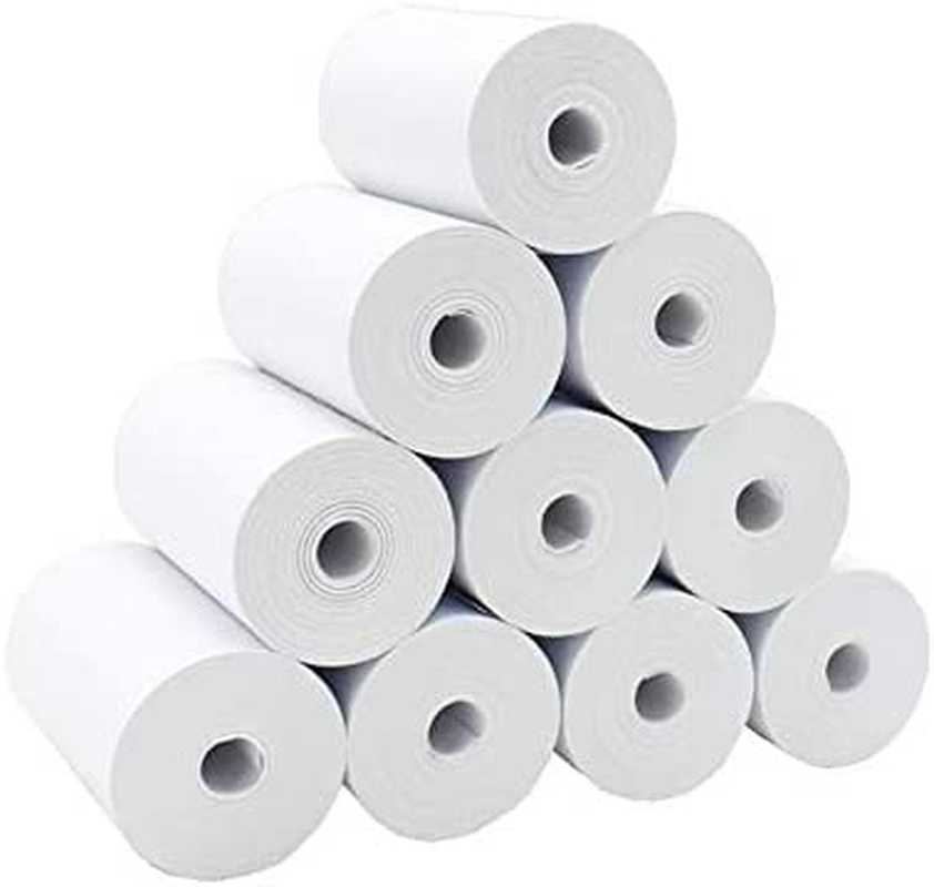 Thermal Printer Paper Roll 57 * 40Mm Printer Roll Paper for Supermarket POS Receipt Printing 10 Rolls for PT-220 Portable Personal Bill POS Receipt Printer (Printing Paper)