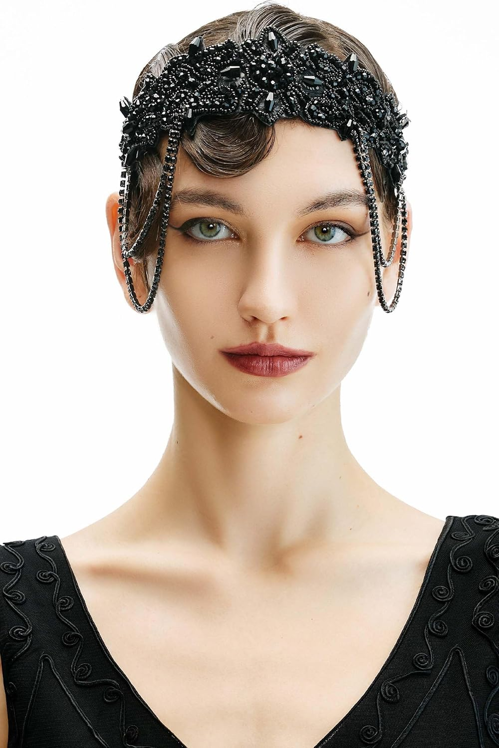 BABEYOND Flapper Headpiece for Women - Flapper Headband 1920S Gatsby Headpiece Vintage Accessories for Women