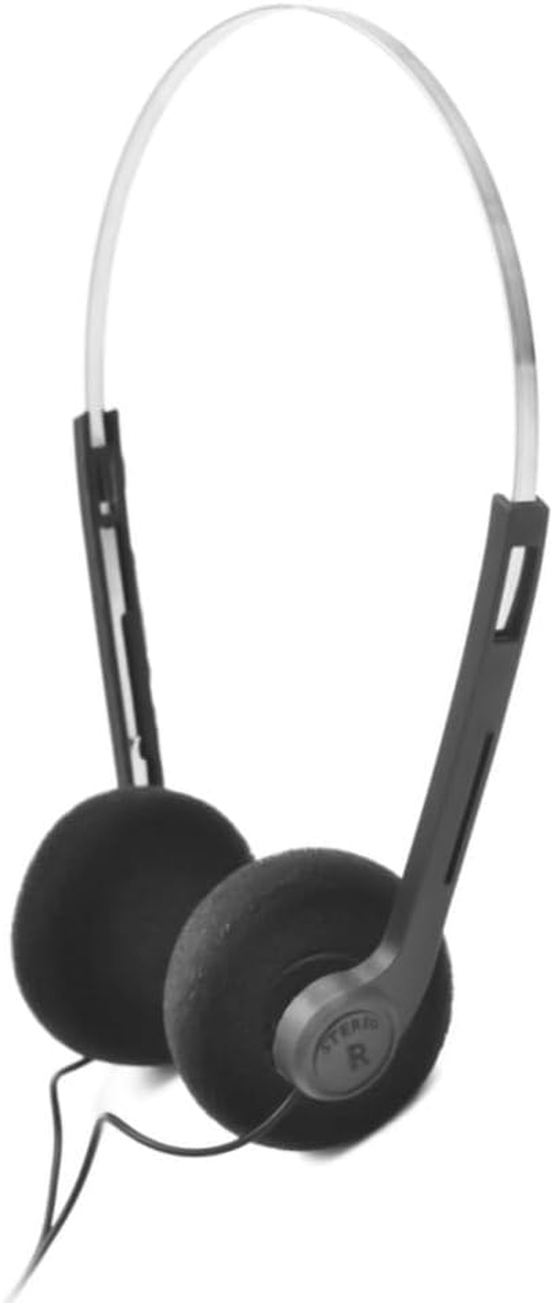 Poemtian Mini Stereo Lightweight Headphones,Wired Retro Headphones for Phone Tablet,Retro Headphones (Black)