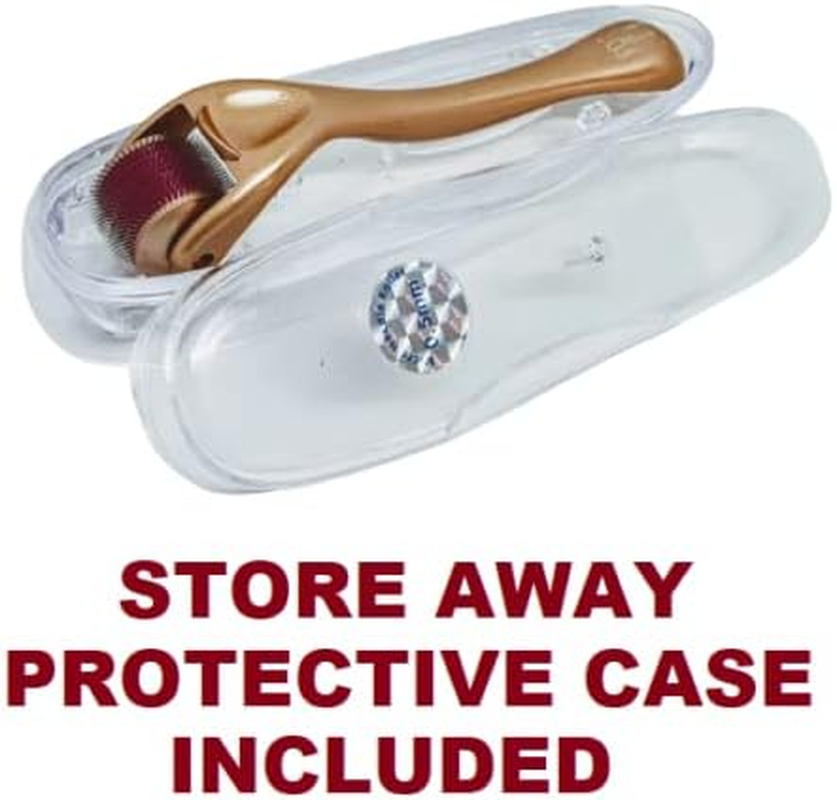 Derma Roller Set Kit Real 1.0Mm 540 Titanium Microneedles Skin Care Body Face Stretch Marks Acne Scars anti Aging Wrinkles Tool image number 1