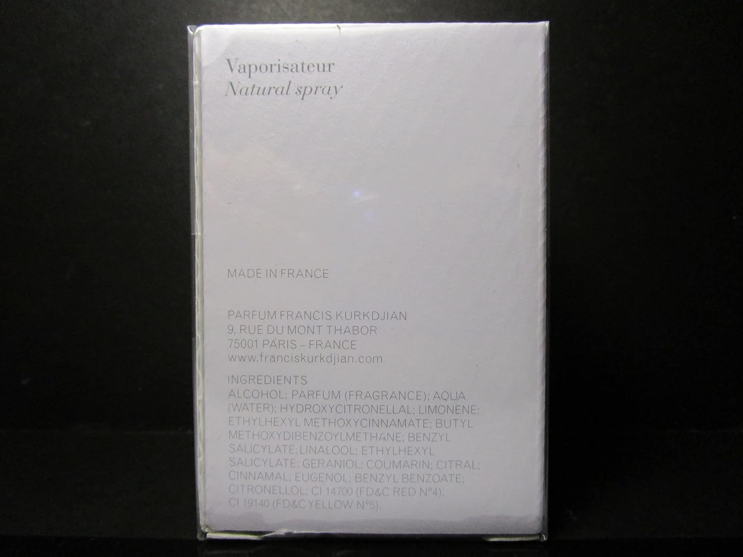 Maison Francis Kurkdjian Unisex Aqua Vitae Eau De Toilette 70 Ml image number 1