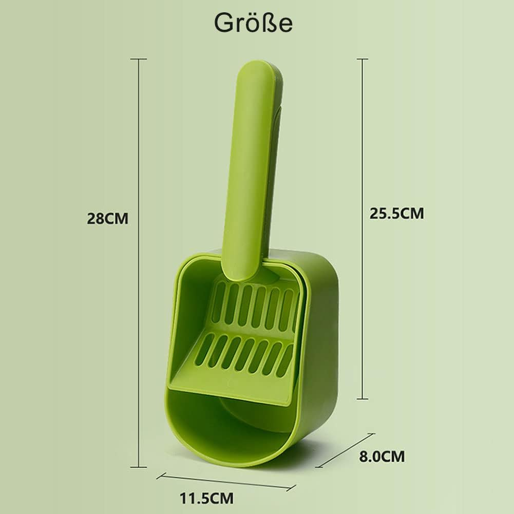 Cat Litter Spoon Cat Sweeping Spoon Durable Cat Litter Scoop for Cleaning Cat Sand Toilets Cleaning Tools for Pet Cats Kitten Pet Accessories Large 8 X 11.5 X 28 Cm (Blue) image number 4