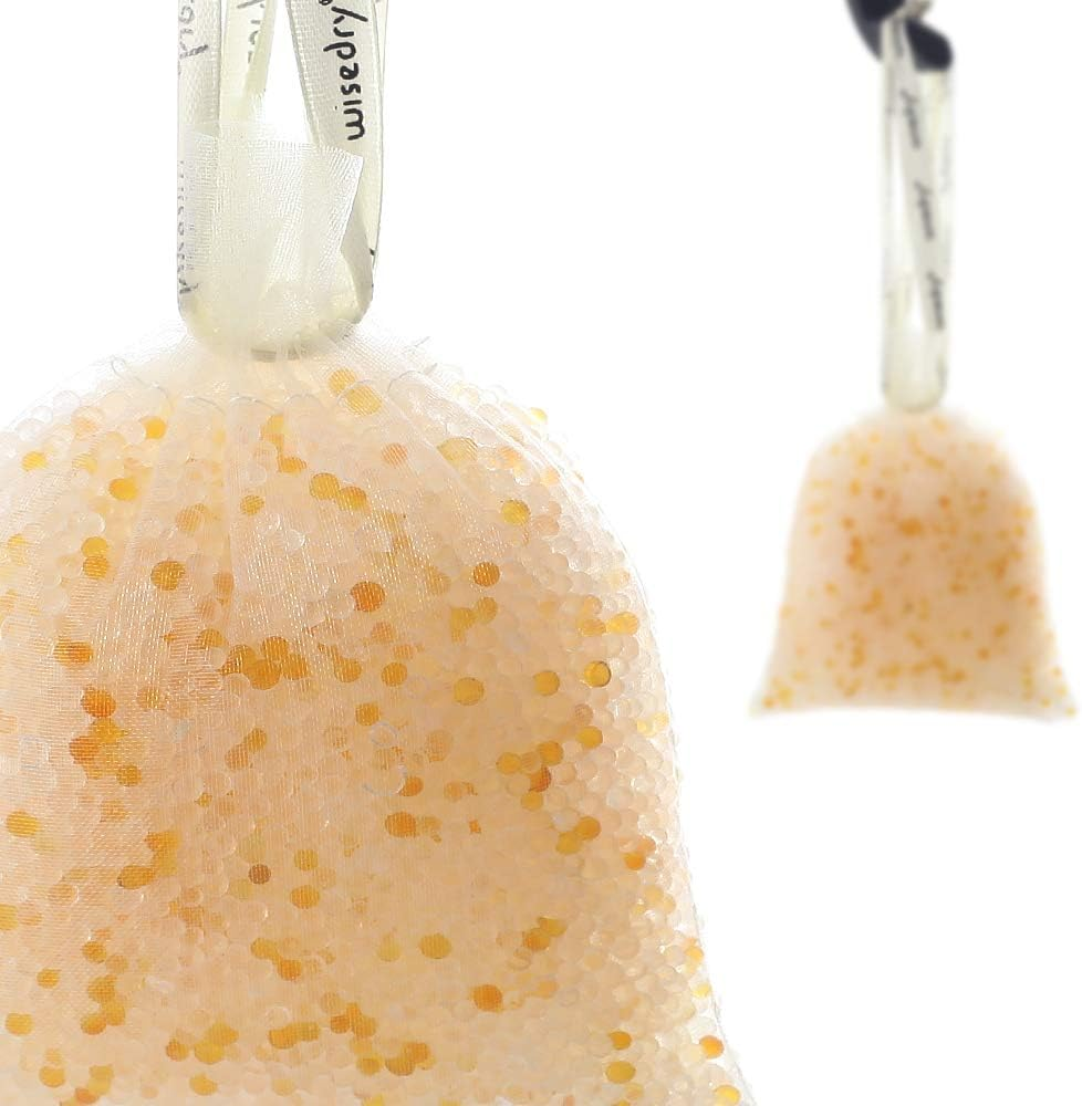 Wisedry [ 5 LBS ] Silica Gel Beads Reusable Color Indicating Rechargeable Desiccant Bulk with 10 Pcs Organza Drawstring Bags image number 4