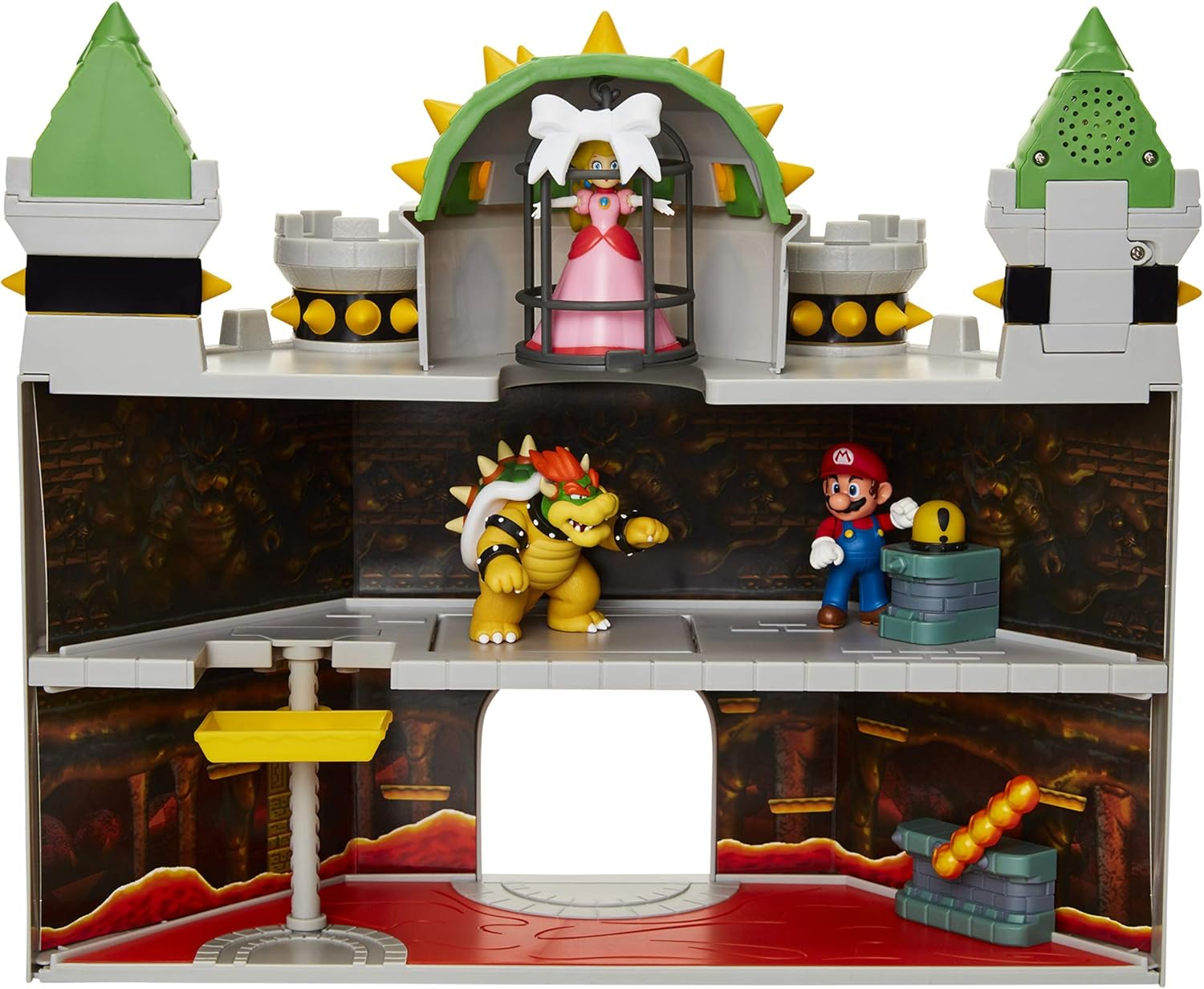 SAN-EI FPS-002 Super Mario Figure Collection DX Playset Bowser Castle image number 1