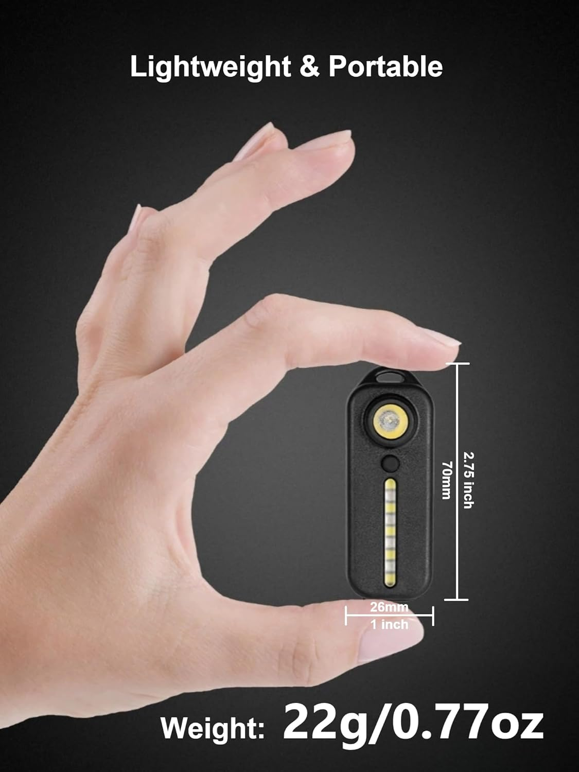 Running Light for Runners, Clip on Flashlight Rechargeable Safety Light for Walking at Night, Hands Free Emergency LED Flashlight for Night Warning Running Camping Fishing Hiking Walking Dog image number 4