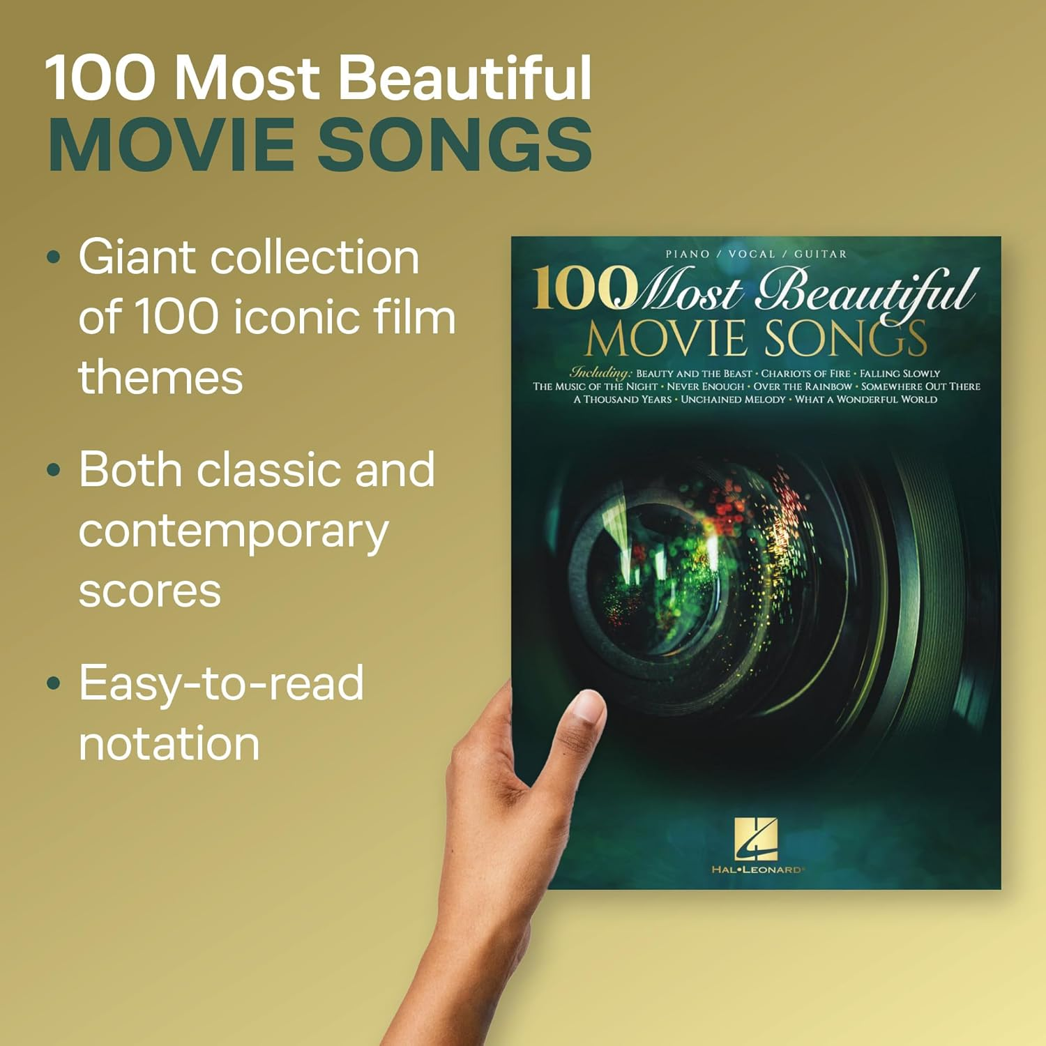 Hal Leonard 100 Most Beautiful Movie Songbook image number 6