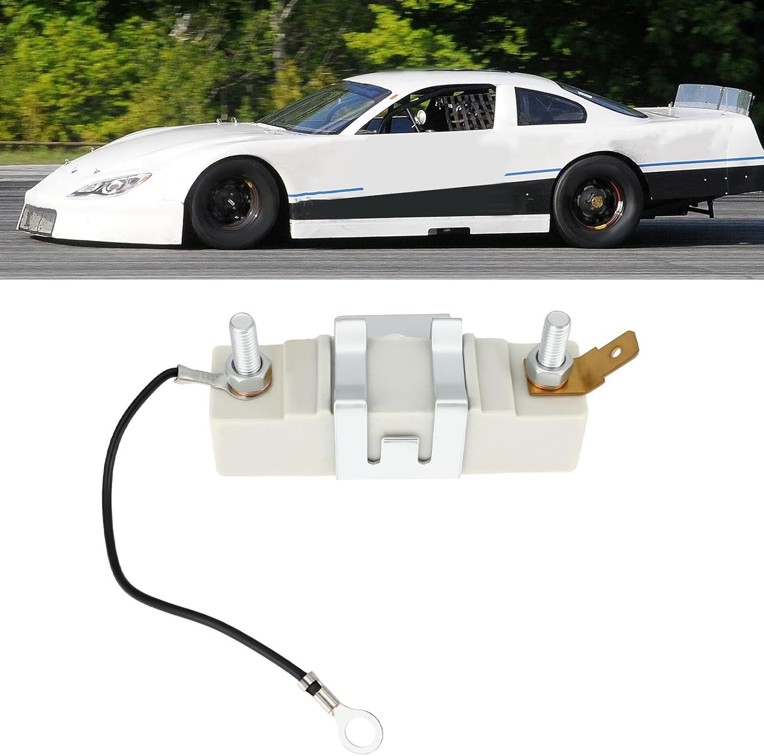 OTOTEC Ignition Coil Resistor Metal Ceramic Ballast Resistor Suitable for Classic Car Ignitions from the Late 1960S to the Mid-1980S. image number 3