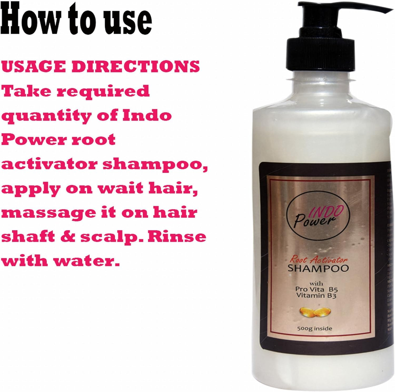 INDOPOWER&reg; Mm73-Root ACTIVATOR SHAMPOO 500G.