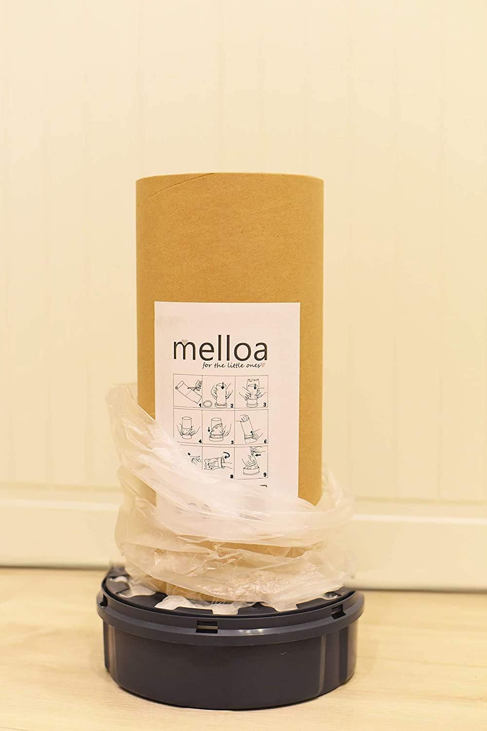 5 Cassettes Refilling KIT for Nappy Bins Compatible with : Tommee Tippee, Sangenic, Tec, Twist and Click, Simple, Maxi, Sprout, Littycat and Others Nappy Disposal Systems (White, 50M + Paper Tube) image number 5