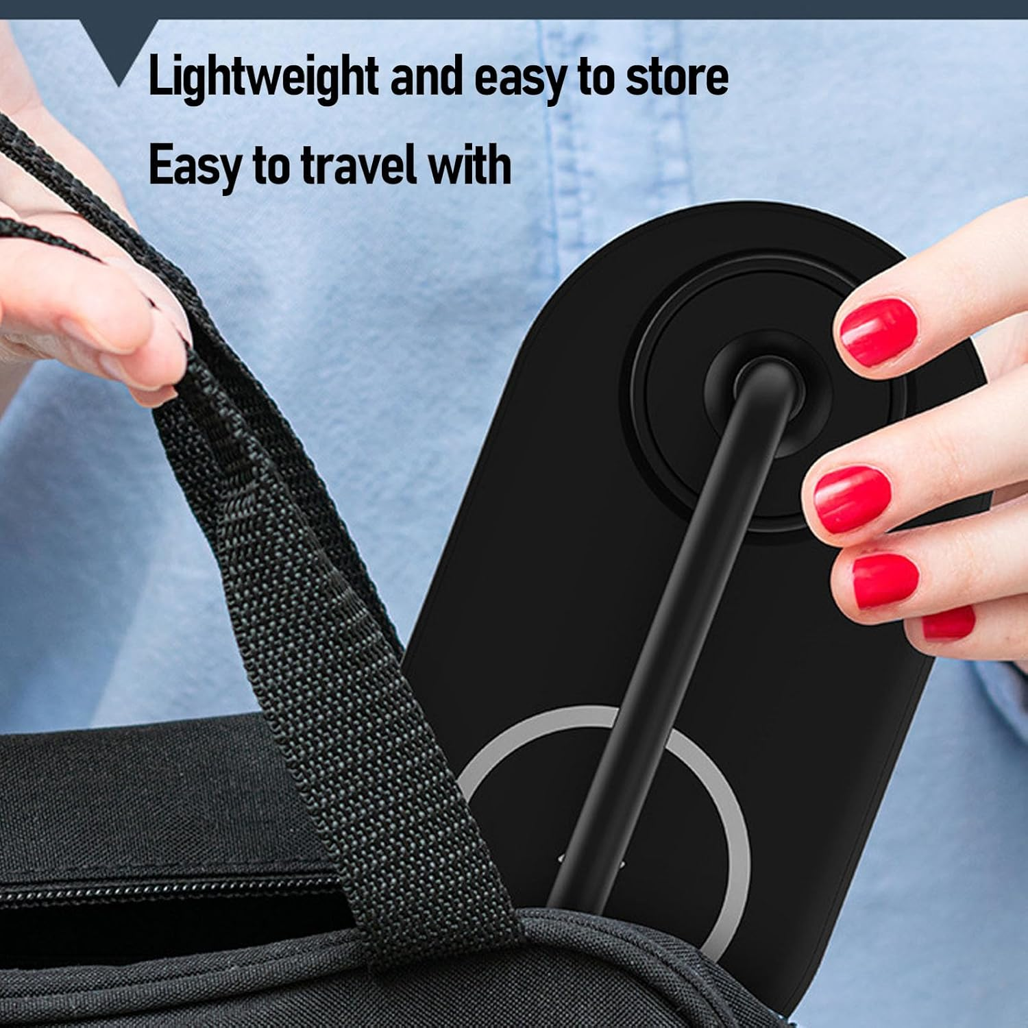 LED Desk Lamp with Wireless Charger for Home Office, Eye Caring 360 Degree Adjustable Reading Lamp with Wireless Charger, Stepless Dimmable Reading (Black) image number 1