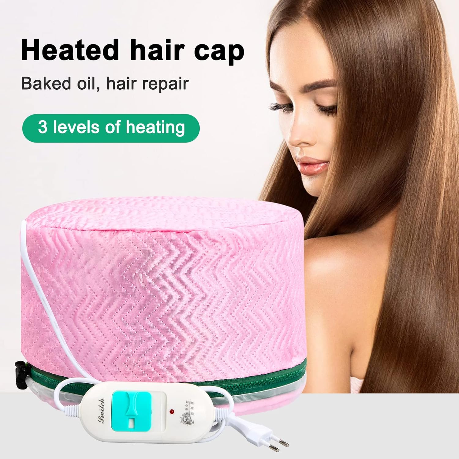 3 Levels Hat for Hair Care, Electric Heat Treatment for Hair, Thermal Hair Cap, Steam Treatment Hair Cap for Home Thermal Hair image number 6