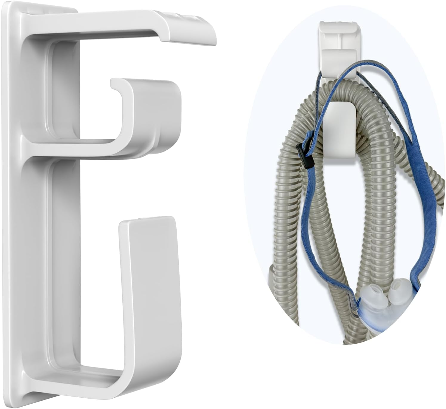 CPAP Hose Hanger for Bed with Mask Headgear Holder Cpap/Bipap Tube Supplies Organizers Prevent Tangling Minimize Leaks Universal Fit for Resmed/Philips Respironics and More image number 5